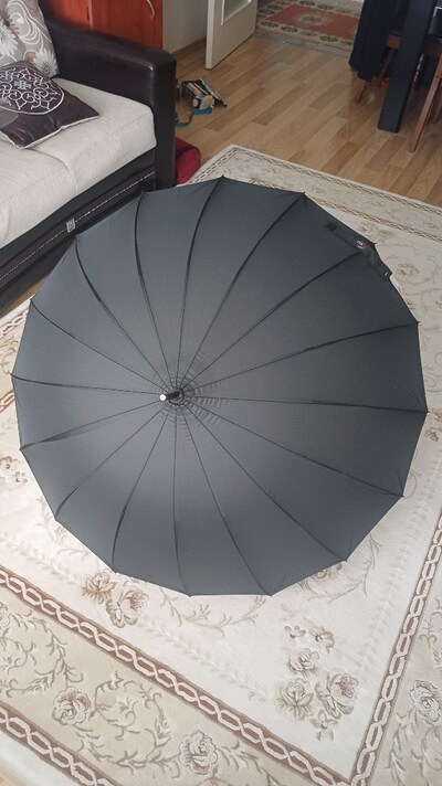 16 Telli Yarı Otomatik Baston Şemsiye
