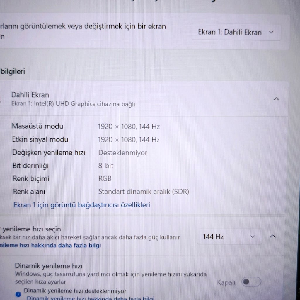 HP / İ7 İŞLEMCİ / 16 RAM / 500 SSD / 144 HZ / GTX 1650Tİ / GAMİNG - 10