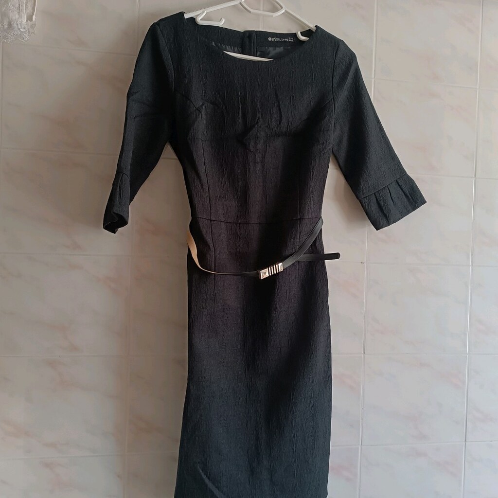 sisline siyah elbise - 3