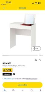 ikea makyaj masası - 5