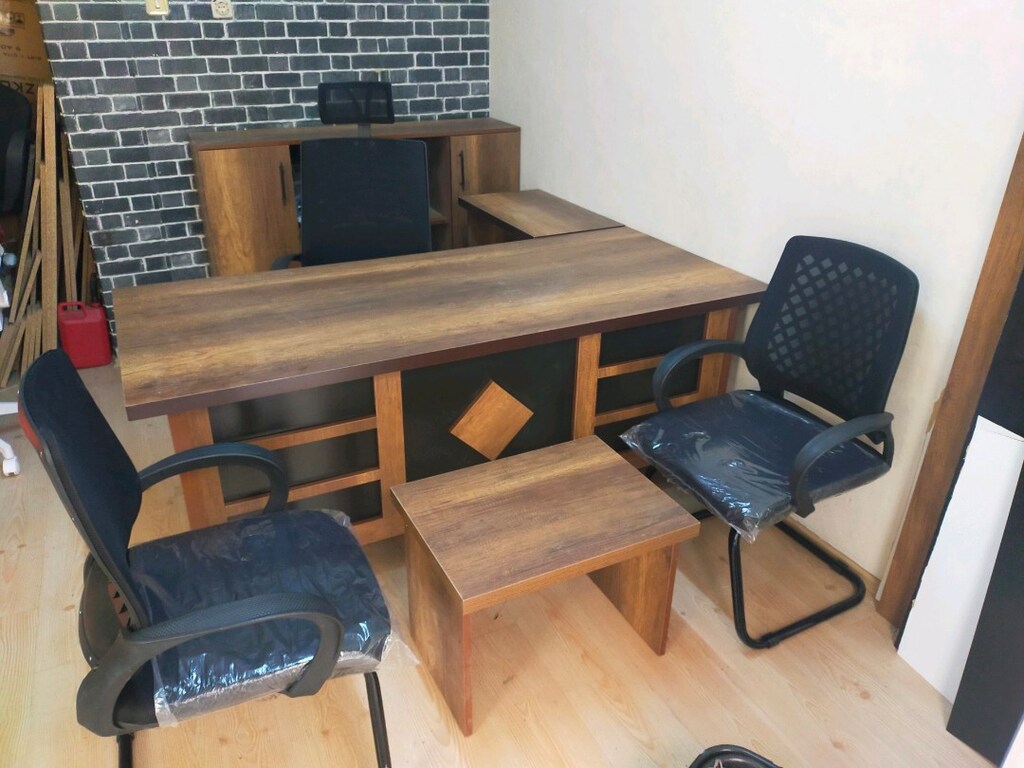 imalattan ofis masa takımı set halinde koltuklar dahildir 7 parca - 3
