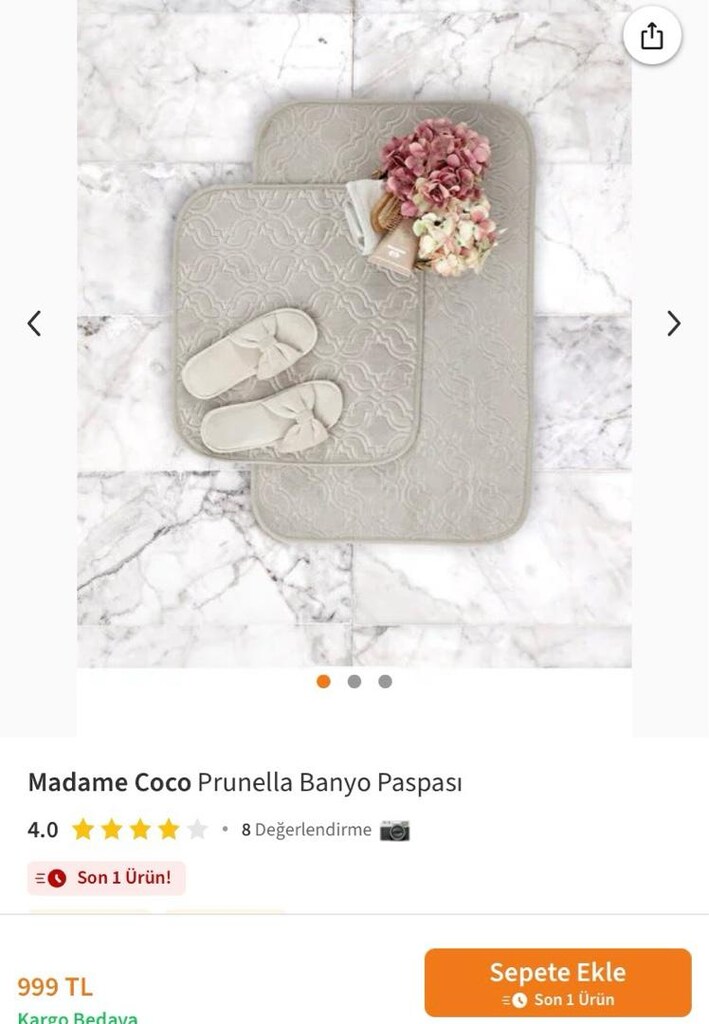 madame coco 2 li banyo paspası - 2