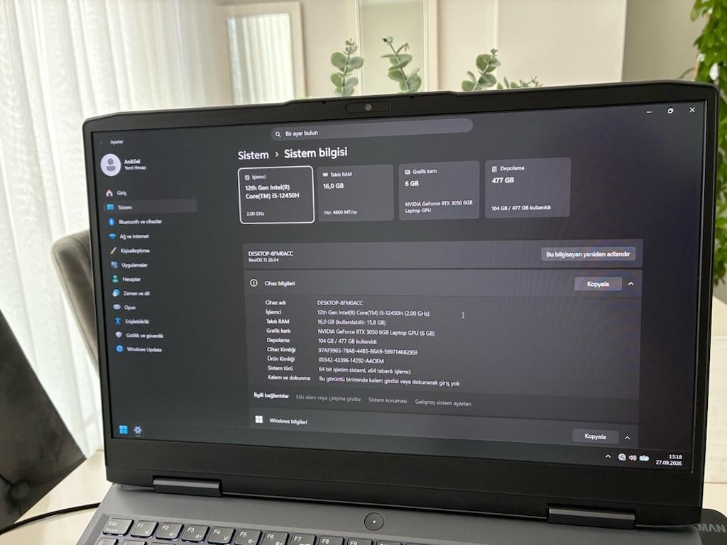 Lenovo loq 3050 oyuncu laptop - 6