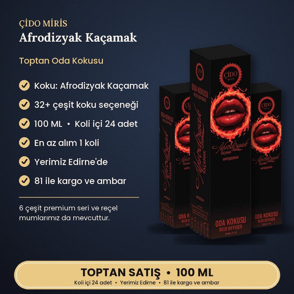 ÇİDO MİRİS REED DIFFUSER 100ML AFRODİZYAK KAÇAMAK ORİJİNAL - 2