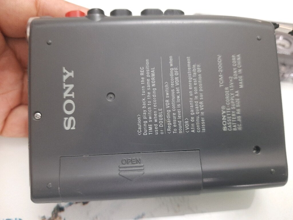 Walkman Sony TCM-200DV Kasetçalar Ses Kayıt - 4