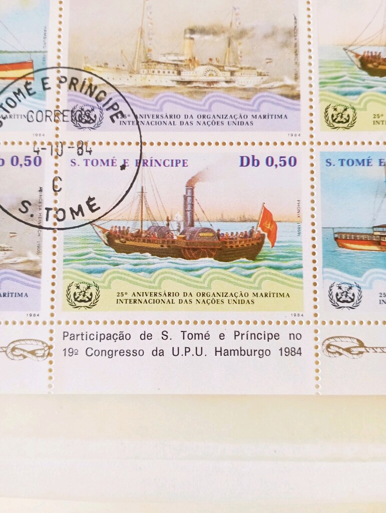 1984 São Tomé ve Príncipe – Hamburg UPU | Tarihi Buharlı Gemiler - 5