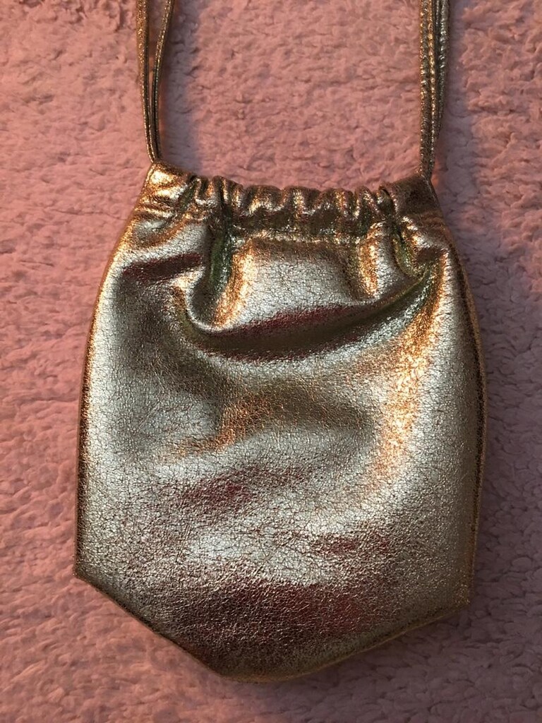 zara yeşil parlak kese çanta - 2