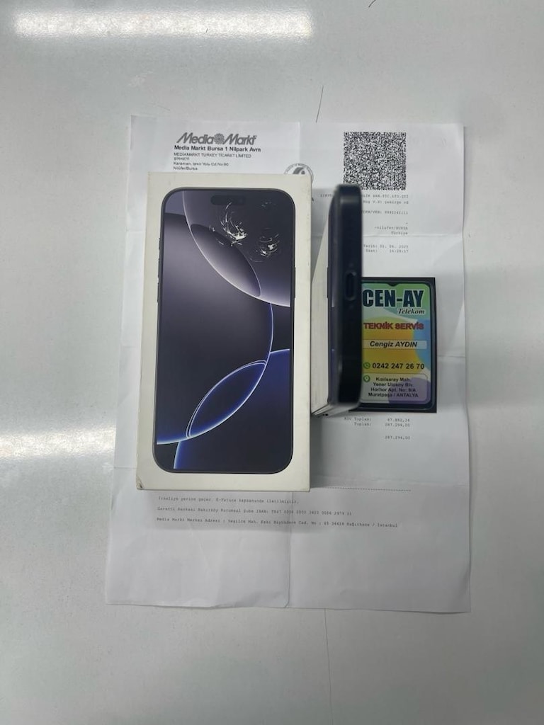 İPHONE 16 PRO MAX 256GB HATASIZ GARANTİLİ PİL %91 - 7