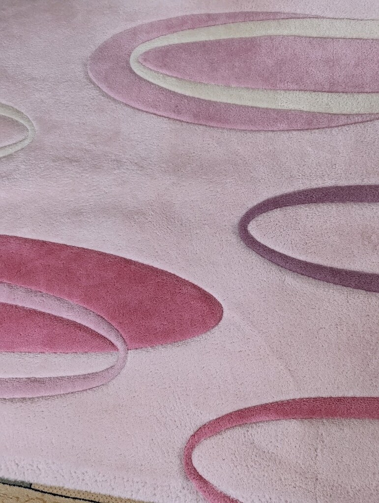 pembe çocuk odası halısı - 2