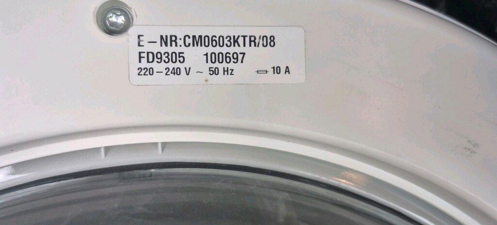 Profilo CM0603KTR Çamaşır Makinesi Ön Kapağı Menteşe Cam 2.el Çıkma - 5