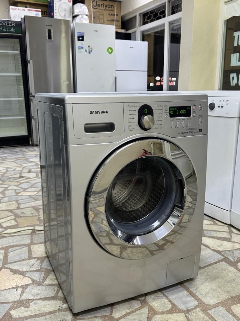 yeni nesil tertemiz samsung gri çamaşır makinası - 3