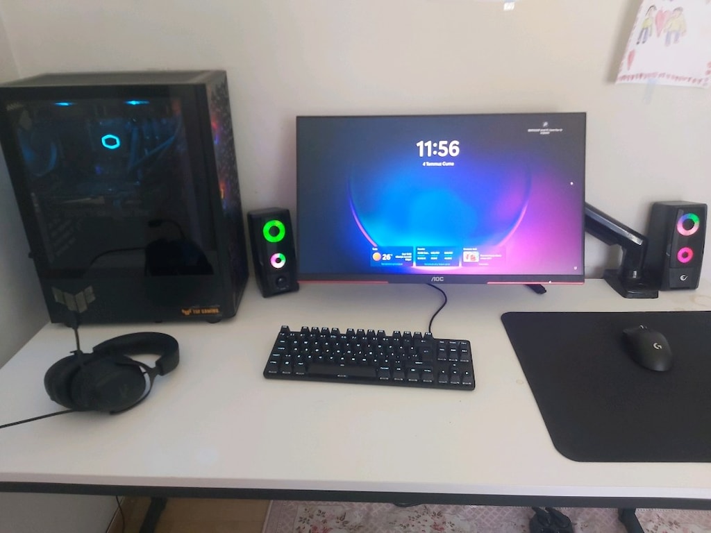 Ryzen 7 7 7800x3d ve rtx 4060 full ekipman oyuncu bilgisayarı