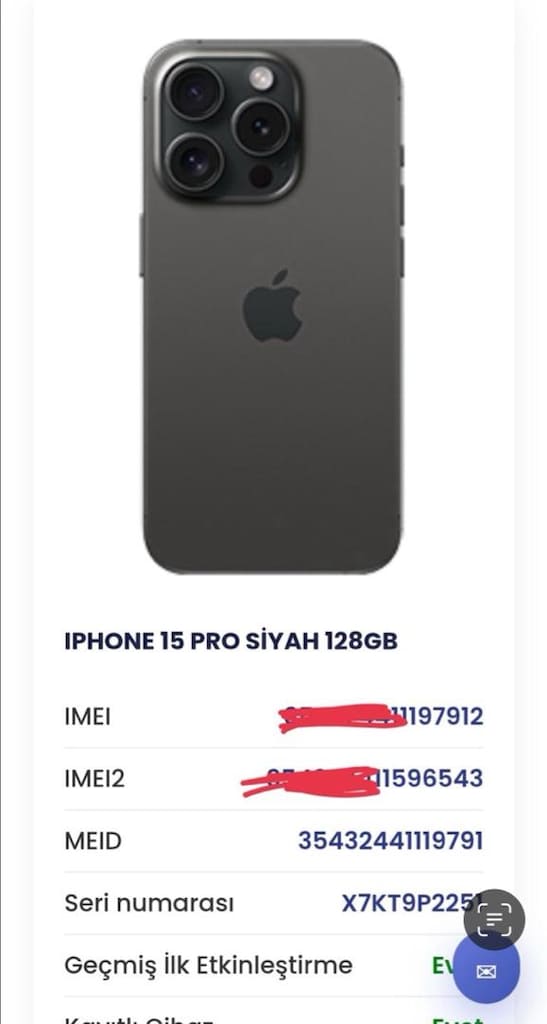 Türkiye İphone 15 Pro - 2