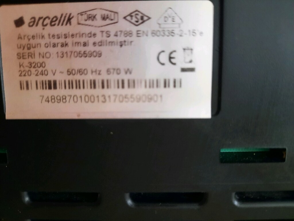 Arcelik mini telve - 4