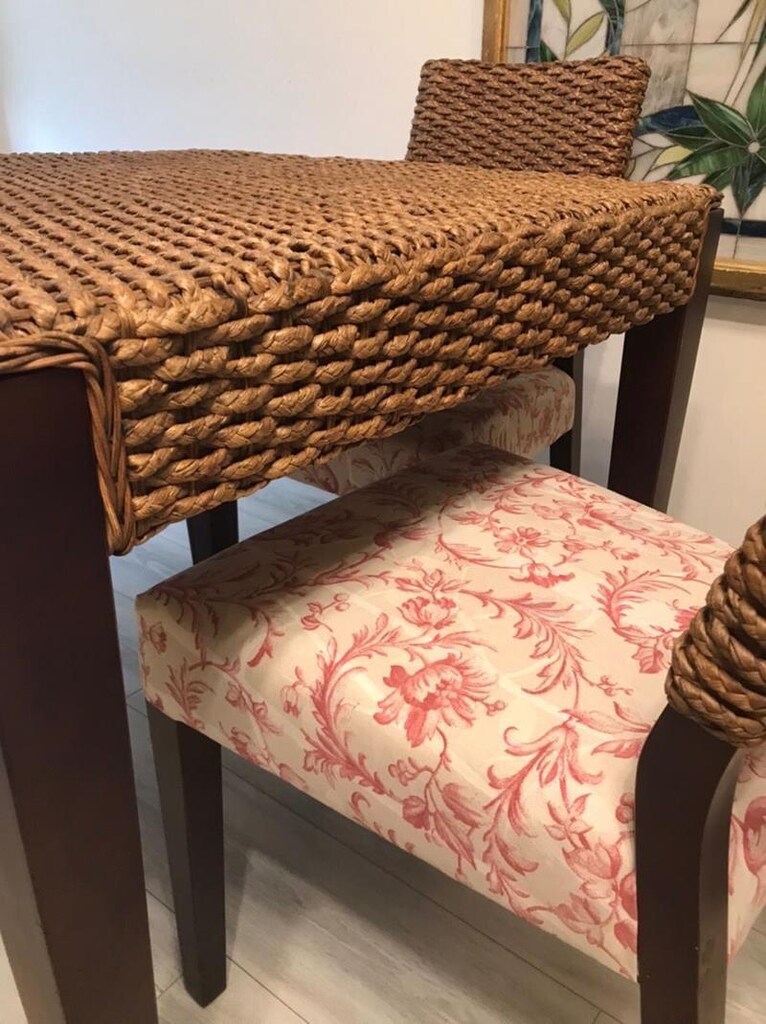 Beymen Home Laura Ashley Döşemeli Doğal Rattan Masa Sandalye - 10