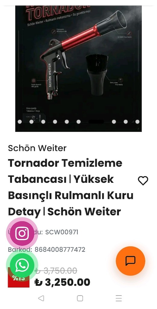 tornador havalı temizleme tabancası - 3