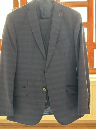 Damat tween yelekli takım elbise