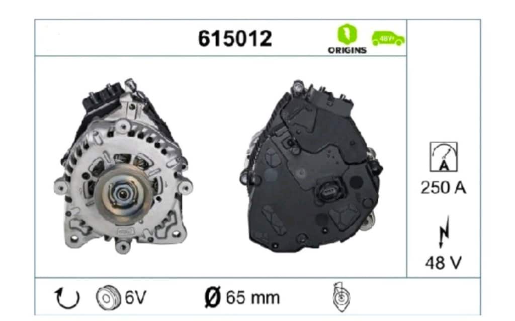 Skoda 1.5 E-tsi Orjinal Hybrit Dinamo 48V 615012 - 3