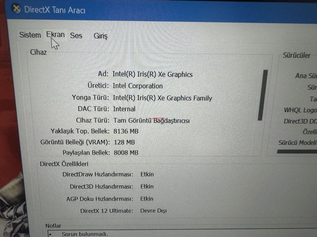 HP İ5 13. NESİL 16 GB RAM 256 M2SSD - 8