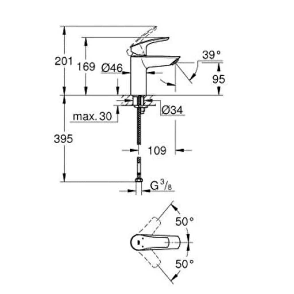 Grohe Eurosmart lavabo bataryasi, sifir kutusunda - 3