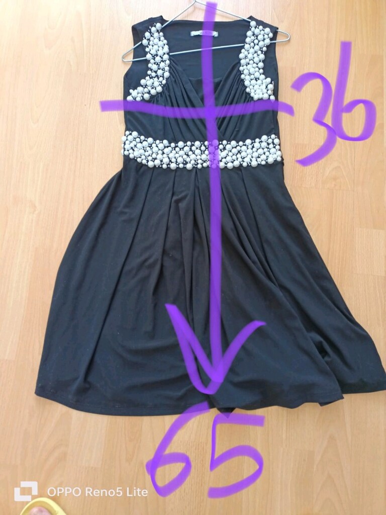 38 beden abiye İnci işlemeli elbise - 3