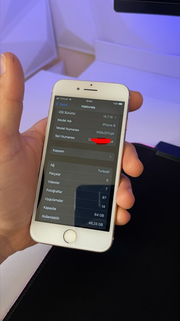 İphone 8 -64gb TR cihazı - 10