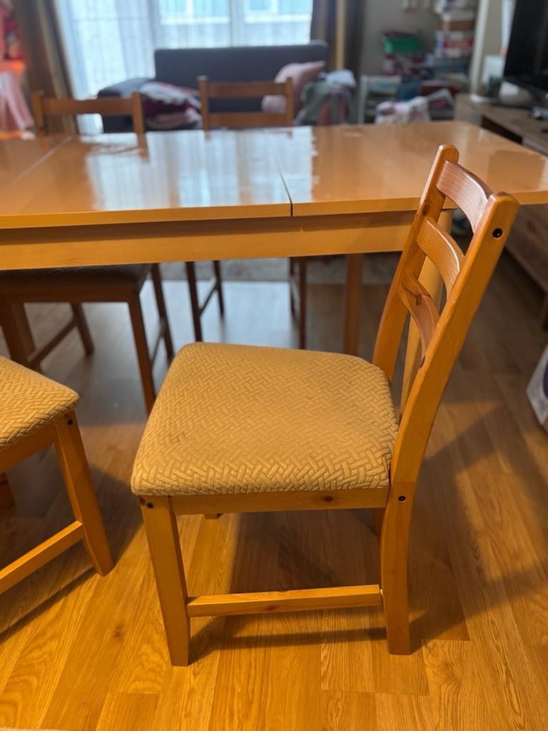 ikea yemek masa ve 4 sandalye - 4