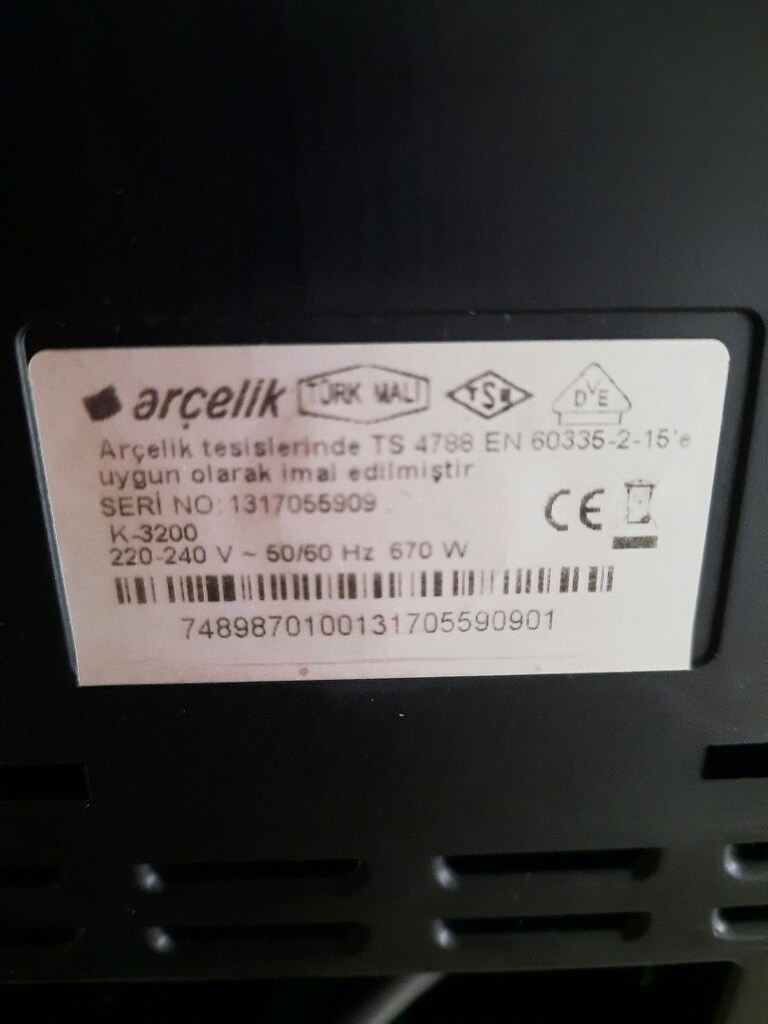 Arcelik mini telve - 3