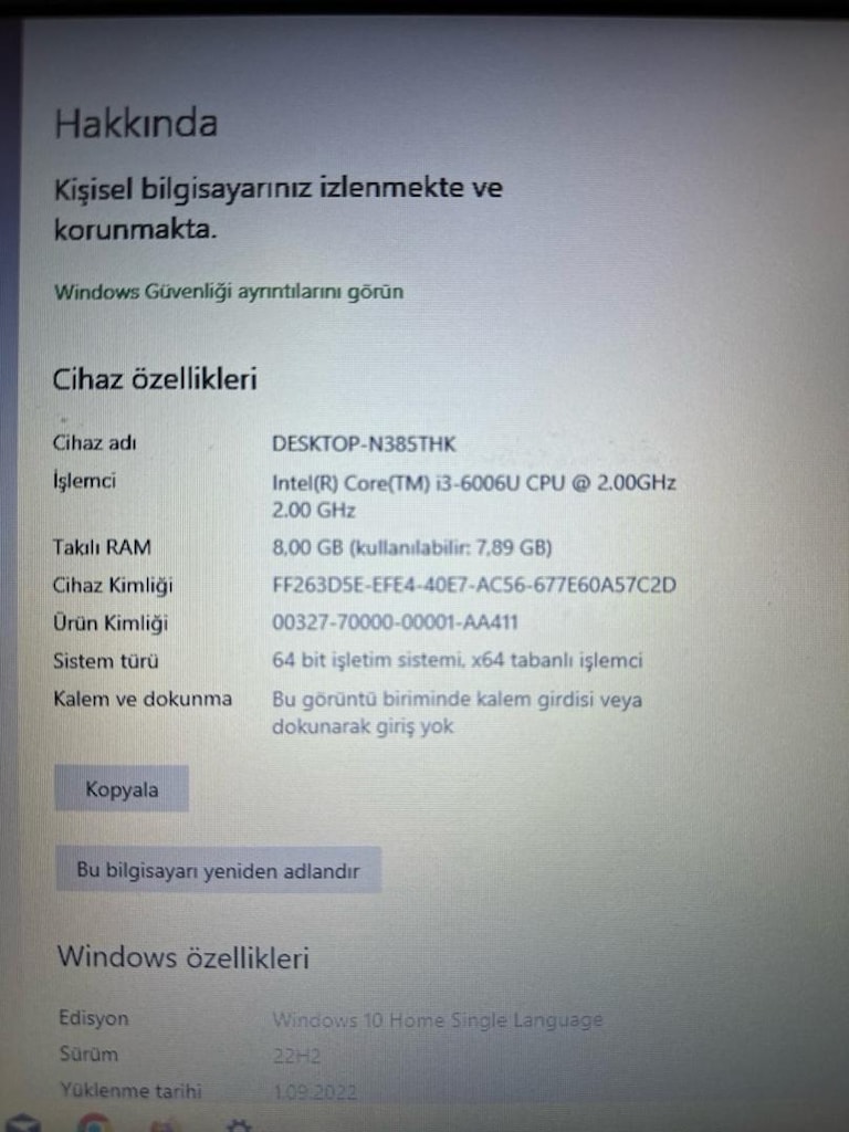 Hp 15 Serisi İ3 6.Nesil İşlemcili Laptop - 2