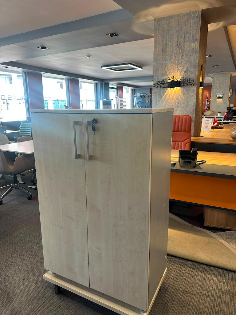 KLAS OFİS ÜSKÜDAR 80x40x120 AKÇAAĞAÇ GRİ DOSYA DOLABI - 4