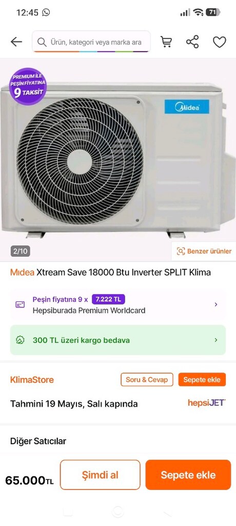 Midea 18000 BTU Klima - 2