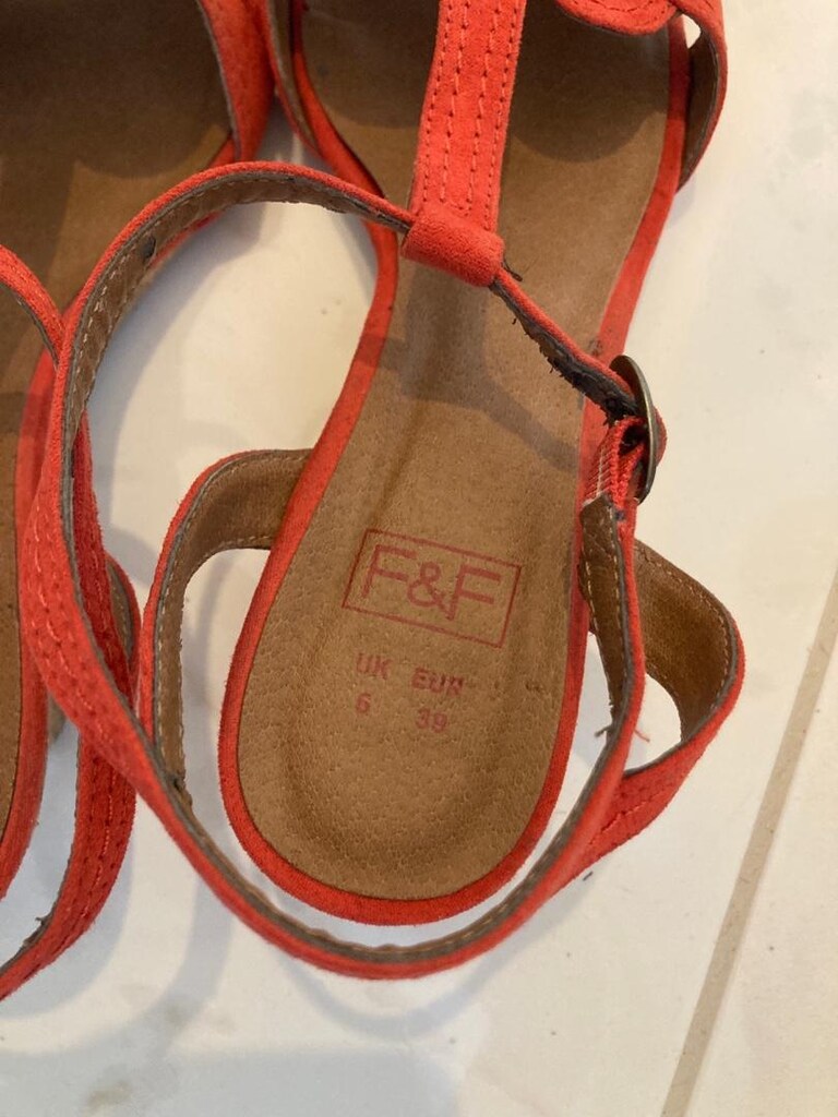f&f yurtdışından alındı dolgu topuklu sandalet - 7