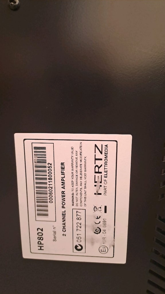 temiz sorunsuz hertz hp 802 amfi - 2