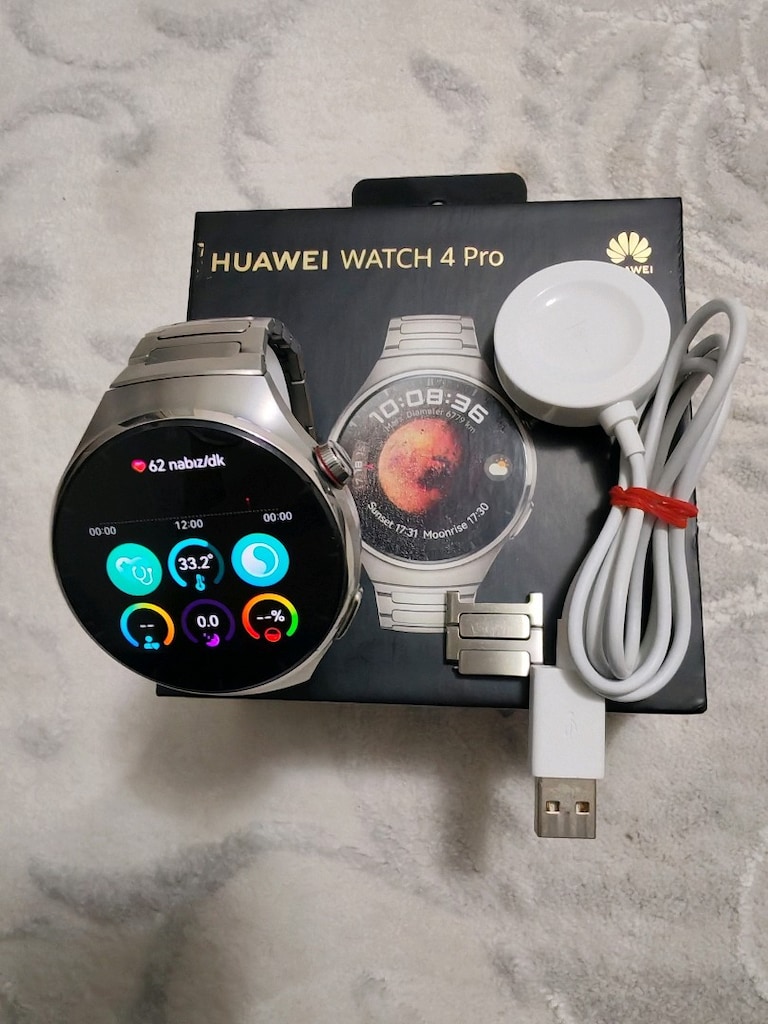 Huawei watch 4 pro titanyum kasa Titanyum Kordon - 4