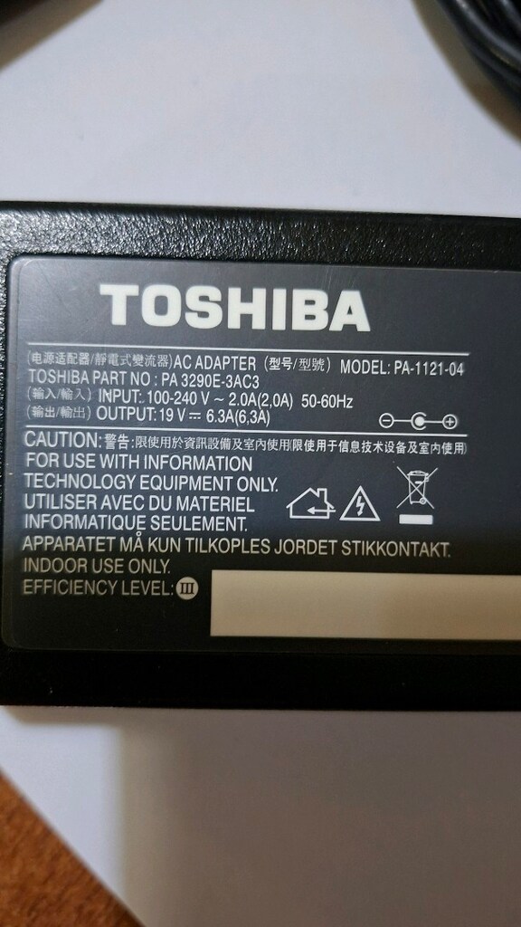 Orjinal Toshiba 19v - 6.32a Notebook Adaptör - 5