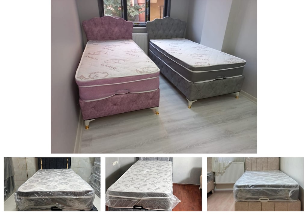 tek kişilik baza başlık yatak wtklewvqts - 4