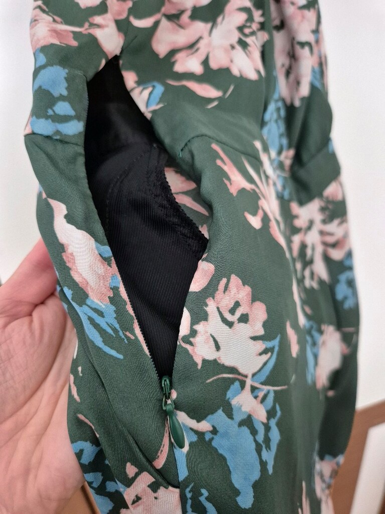 Zara İpek Saten Sınırlı Üretim Çiçek Desenli Tulum - 10