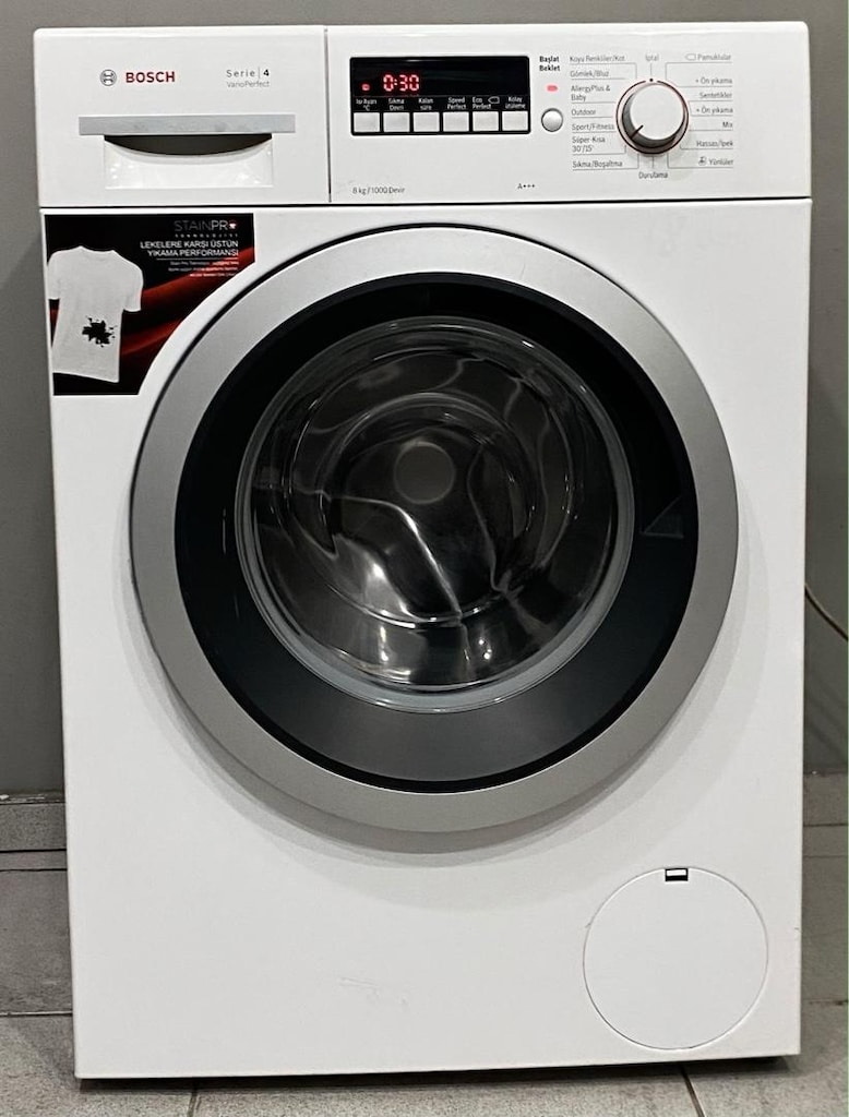 BOSCH 8 KG SERİE 4 MODEL YENI NESIL A+++ ÇAMAŞIR MAKİNESİ HEMEN TESLİM - 4
