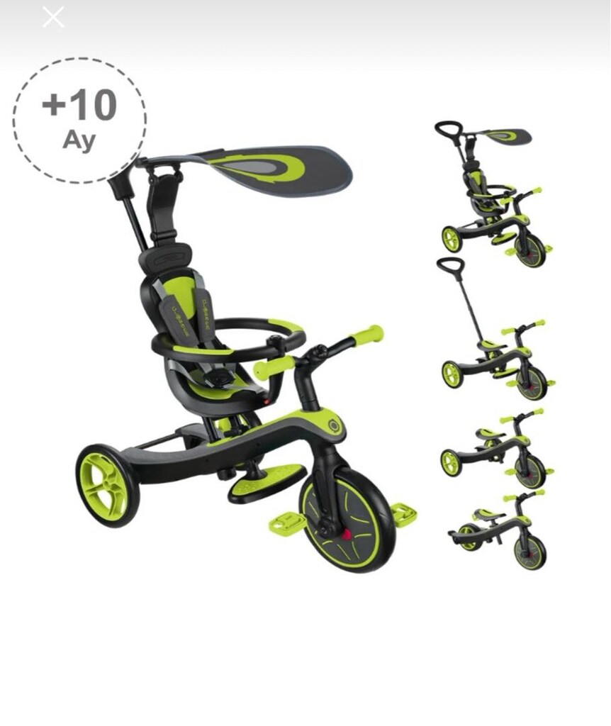 Globber Explorer 4in1 Trike Bisiklet Mint Yeşili - 7