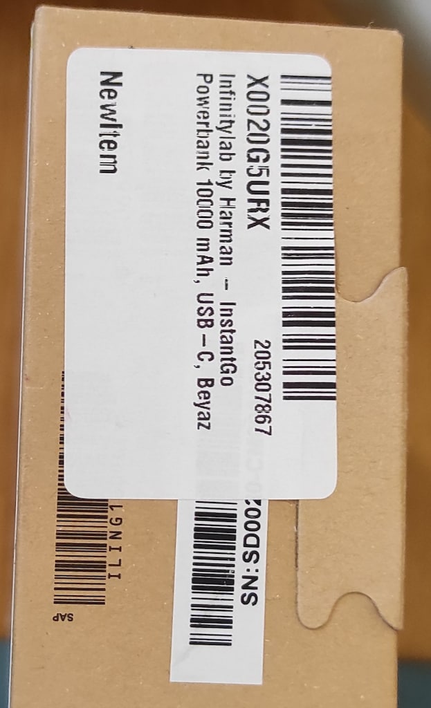 Harman InfinityLab InstantGo 10000 mAh Powerbank - 30W PD Hızlı Şarj - 4