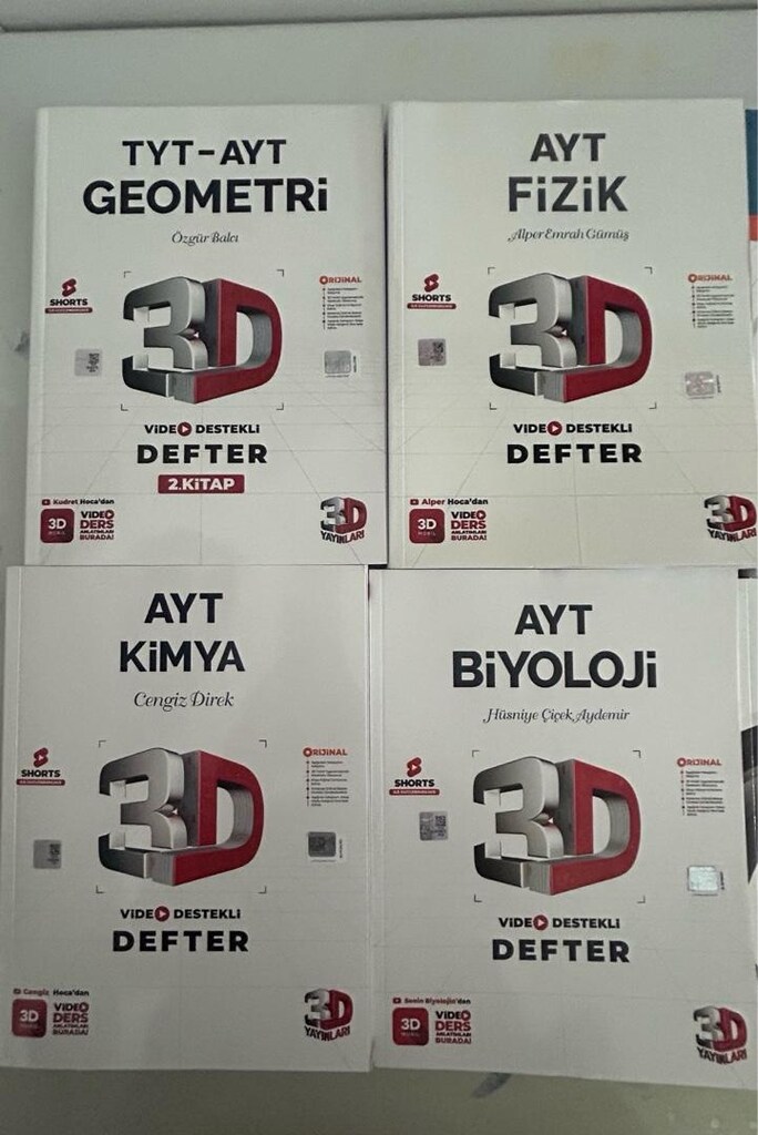 3D YAYINLARI AYT ve TYT TEST KİTAPLARI - 3