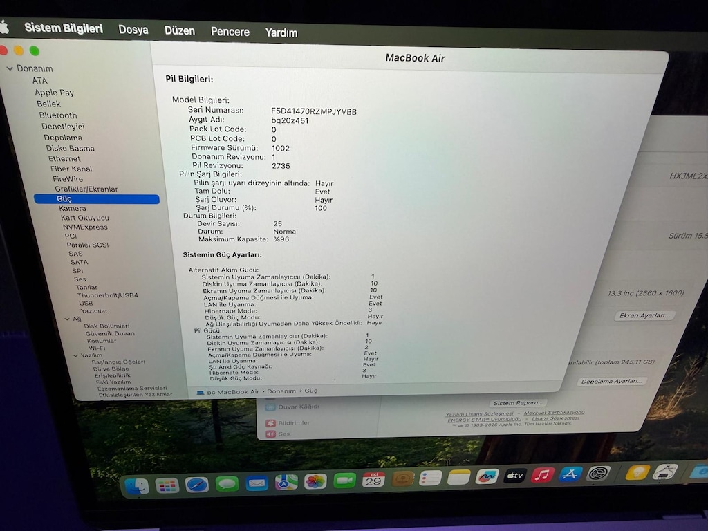MacBook Air M1 13.3 8GB 256GB SG Faturalı Garantili - 2