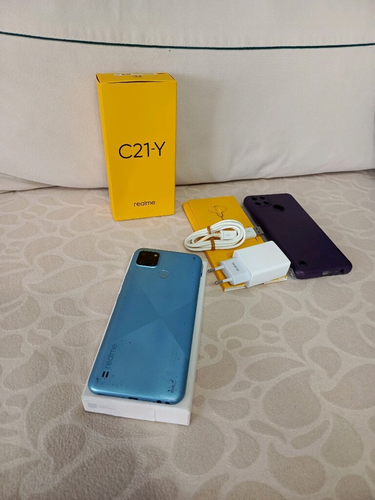 Realme C21 Y 64 GB hafıza 4 Ram sıfır ayarında telefon - 8