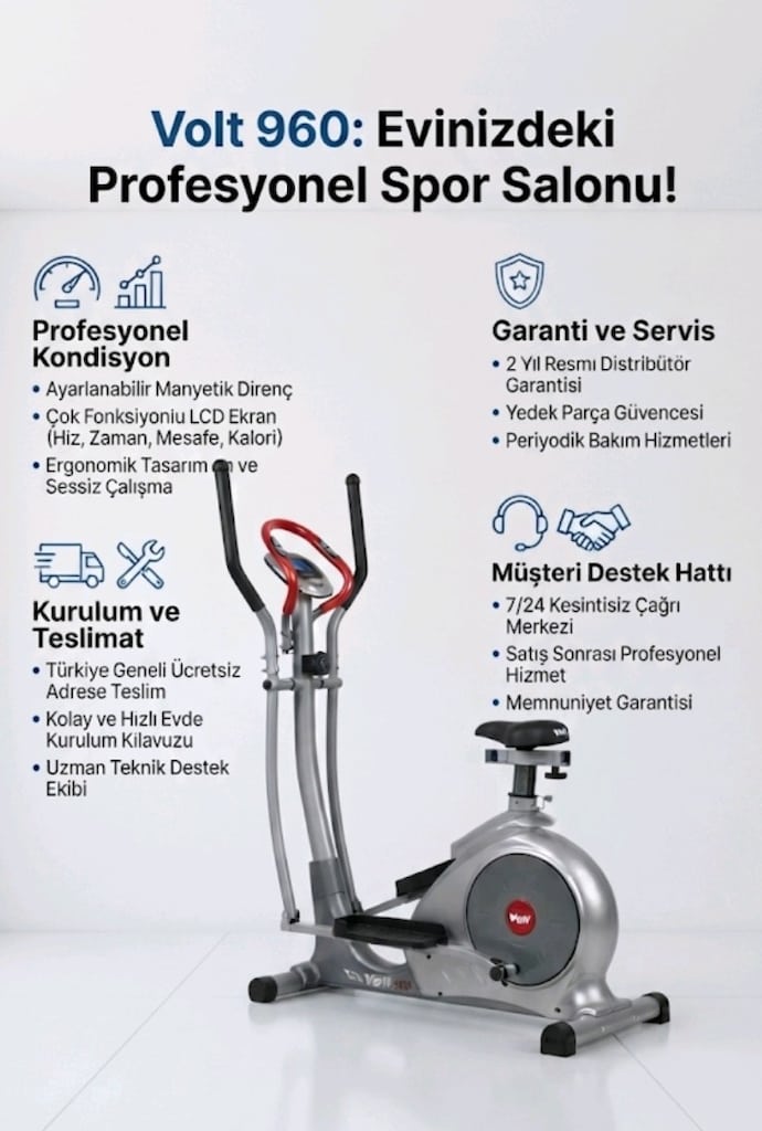 Voit 960 Kondisyon ve Eliptik Bisiklet ADRESE TESLİM - 2