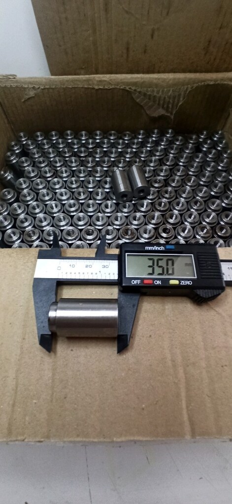 CNC torna üretimi, sıfır kademeli dişli burç / kaynak somunu (weld bun - 4