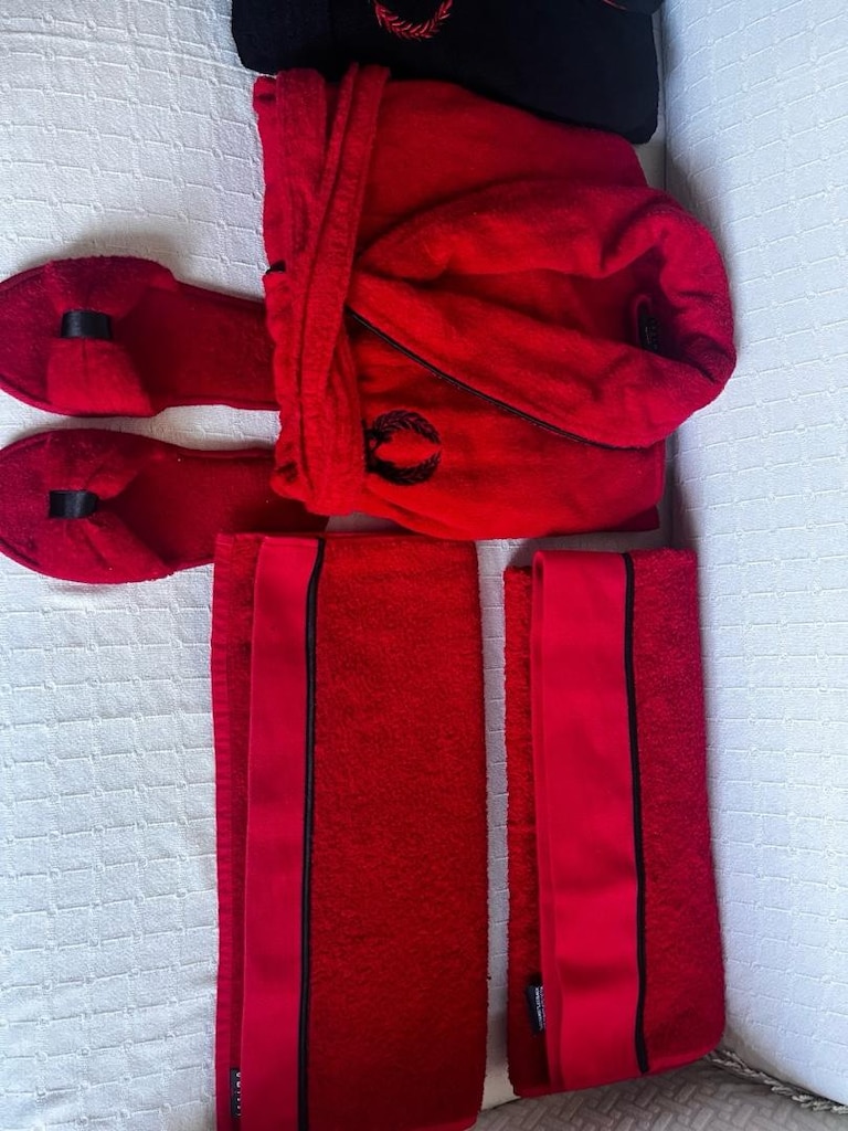 Issımo Home 8 parça bambu lüks bornoz seti - 16