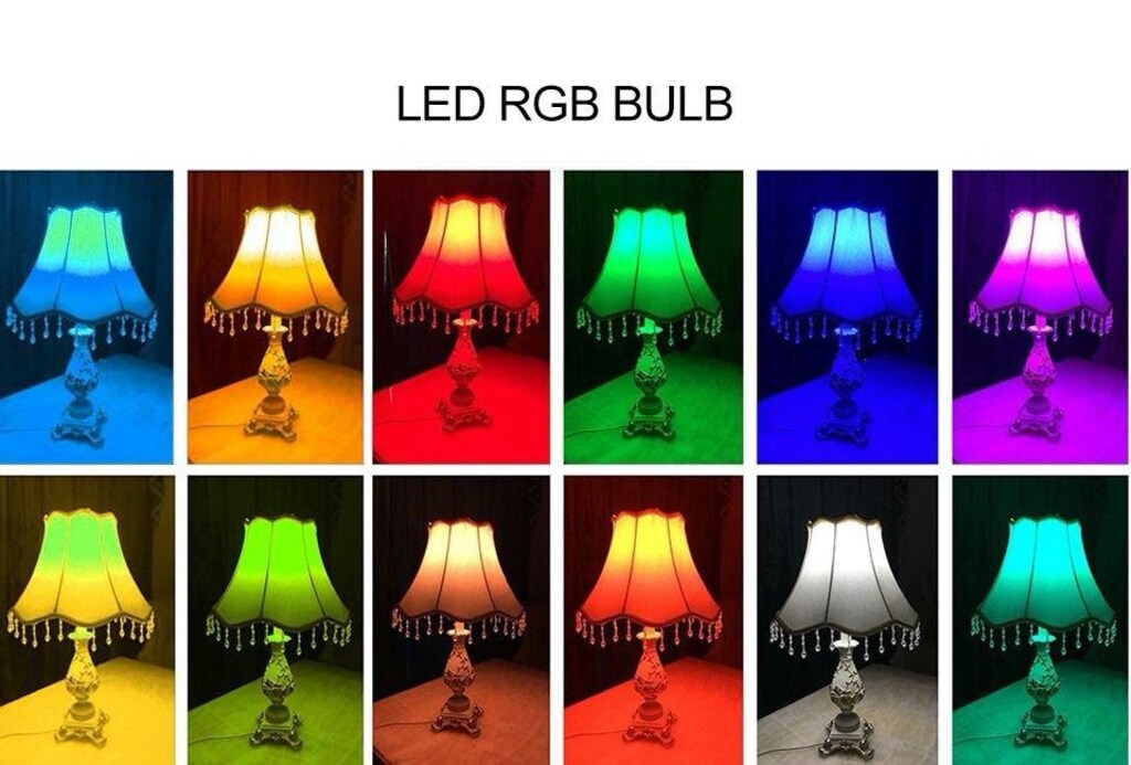 9W RGB KUMANDALI LED AMPUL ÇOK RENKLİ - 6