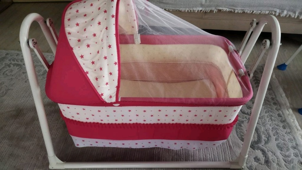 Tommybaby Yuvam Lüx Sepet Beşik Portatif Bebek Beşiği Sallanır Beşik