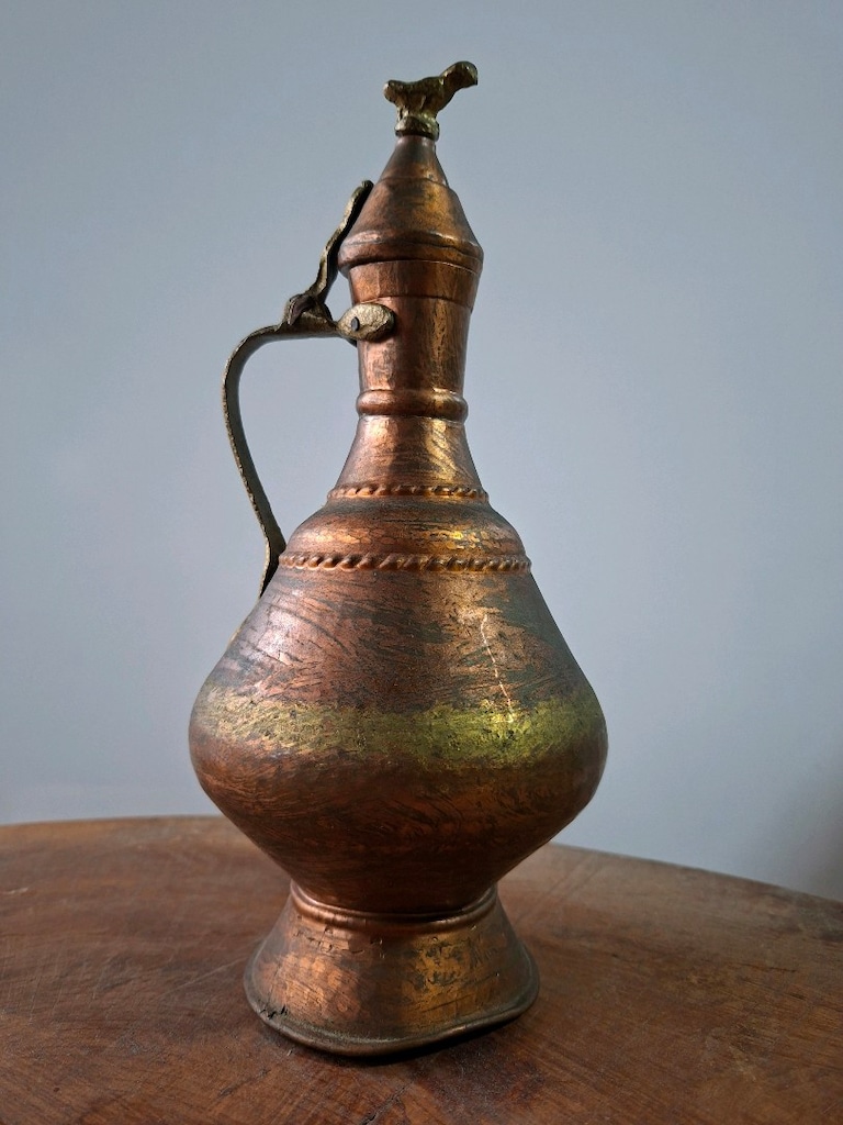 Antika kuşlu iki bakır gügüm - 3