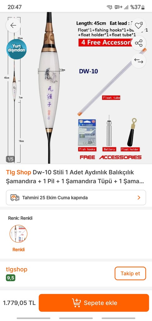 BALIKÇI GECE ŞAMANDIRASI BATARYALI - 10